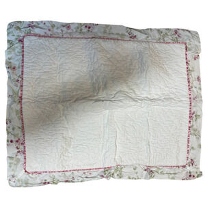 Rachel Ashwell Simply Shabby Chic Cherry Blossom Roses Satin Trim Sham (1)